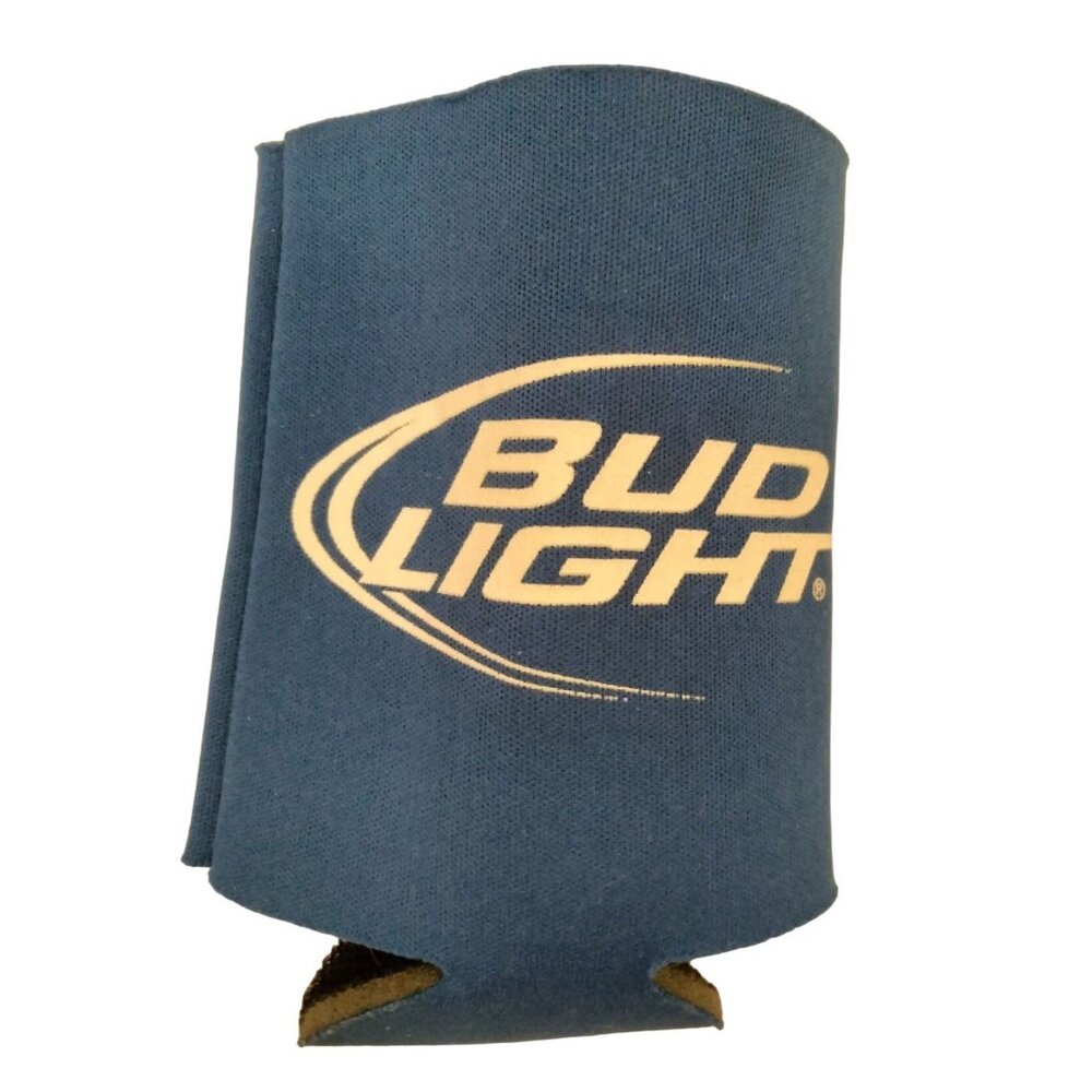 Bud Light Can Koozie Coozie Budweiser Blue White